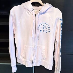 Aeropostale Pastel Pink Zip-Up Hoodie